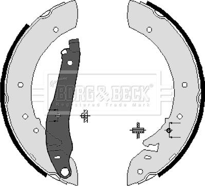 Borg & Beck BBS6087 - Set saboti frana aaoparts.ro