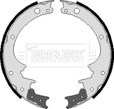 Borg & Beck BBS6039 - Set saboti frana aaoparts.ro