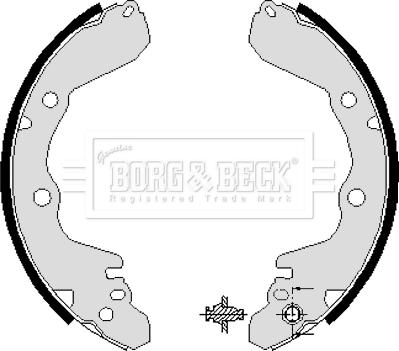 Borg & Beck BBS6038 - Set saboti frana aaoparts.ro