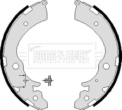 Borg & Beck BBS6071 - Set saboti frana aaoparts.ro