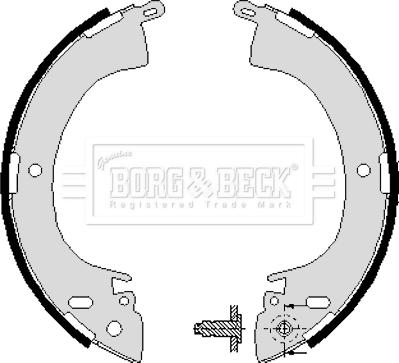 Borg & Beck BBS6197 - Set saboti frana aaoparts.ro