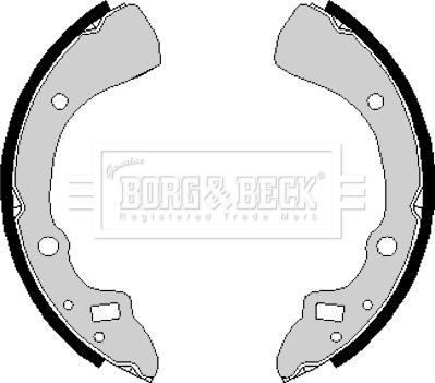 Borg & Beck BBS6166 - Set saboti frana aaoparts.ro