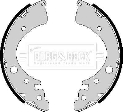Borg & Beck BBS6160 - Set saboti frana aaoparts.ro