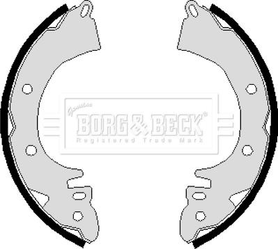Borg & Beck BBS6114 - Set saboti frana aaoparts.ro