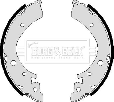 Borg & Beck BBS6116 - Set saboti frana aaoparts.ro