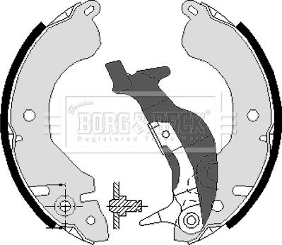 Borg & Beck BBS6117 - Set saboti frana aaoparts.ro