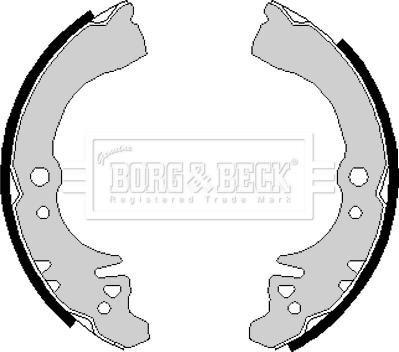Borg & Beck BBS6139 - Set saboti frana aaoparts.ro