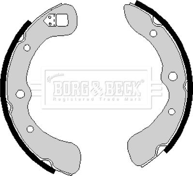 Borg & Beck BBS6129 - Set saboti frana aaoparts.ro
