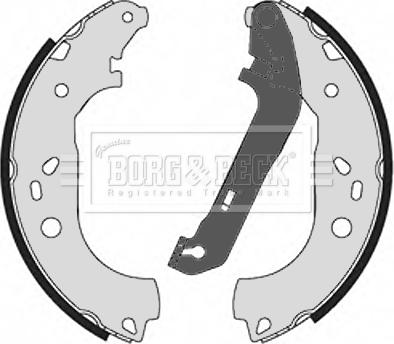 Borg & Beck BBS6340 - Set saboti frana aaoparts.ro