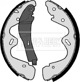 Borg & Beck BBS6355 - Set saboti frana aaoparts.ro