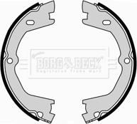 Borg & Beck BBS6389 - Set saboti frana, frana de mana aaoparts.ro