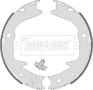 Borg & Beck BBS6329 - Set saboti frana, frana de mana aaoparts.ro