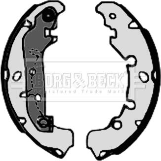 Borg & Beck BBS6320 - Set saboti frana aaoparts.ro