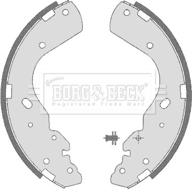 Borg & Beck BBS6323 - Set saboti frana aaoparts.ro