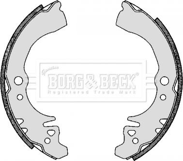 Borg & Beck BBS6298 - Set saboti frana aaoparts.ro