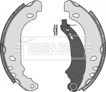 Borg & Beck BBS6243 - Set saboti frana aaoparts.ro