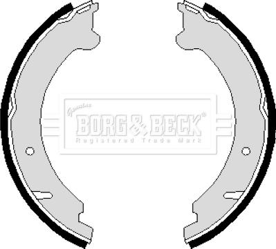 Borg & Beck BBS6217 - Set saboti frana, frana de mana aaoparts.ro