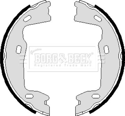 Borg & Beck BBS6238 - Set saboti frana, frana de mana aaoparts.ro