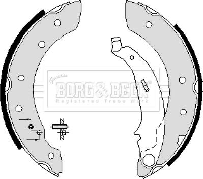 Borg & Beck BBS6233 - Set saboti frana aaoparts.ro