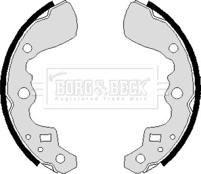 Borg & Beck BBS6237 - Set saboti frana aaoparts.ro
