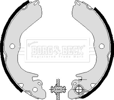 Borg & Beck BBS6228 - Set saboti frana aaoparts.ro