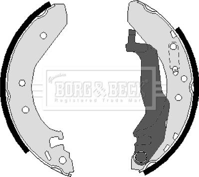 Borg & Beck BBS6223 - Set saboti frana aaoparts.ro