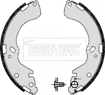 Borg & Beck BBS6277 - Set saboti frana aaoparts.ro