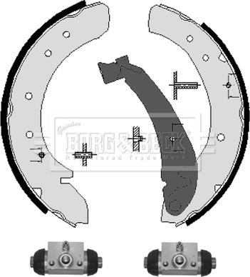 Borg & Beck BBS1090K - Set saboti frana aaoparts.ro