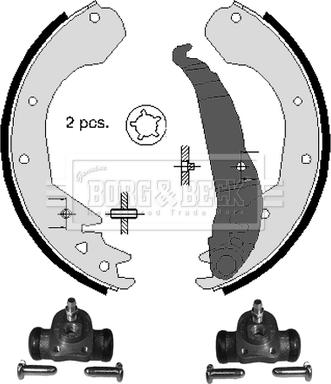 Borg & Beck BBS1007K - Set saboti frana aaoparts.ro