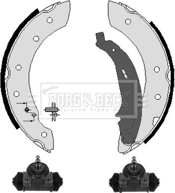 Borg & Beck BBS1039K - Set saboti frana aaoparts.ro