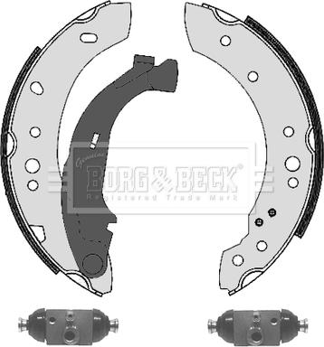 Borg & Beck BBS1071K - Set saboti frana aaoparts.ro