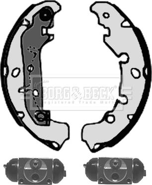Borg & Beck BBS1122K - Set saboti frana aaoparts.ro