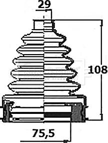Borg & Beck BCB6410 - Burduf cauciuc, articulatie planetara aaoparts.ro