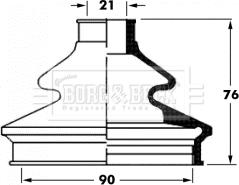 Borg & Beck BCB6062 - Burduf cauciuc, articulatie planetara aaoparts.ro