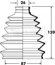 Borg & Beck BCB6011 - Burduf cauciuc, articulatie planetara aaoparts.ro