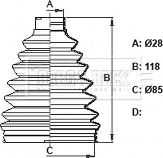 Borg & Beck BCB6163 - Burduf cauciuc, articulatie planetara aaoparts.ro