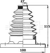 Borg & Beck BCB6134 - Burduf cauciuc, articulatie planetara aaoparts.ro