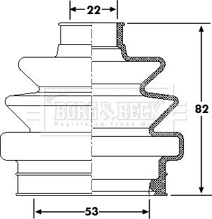 Borg & Beck BCB6174 - Burduf cauciuc, articulatie planetara aaoparts.ro