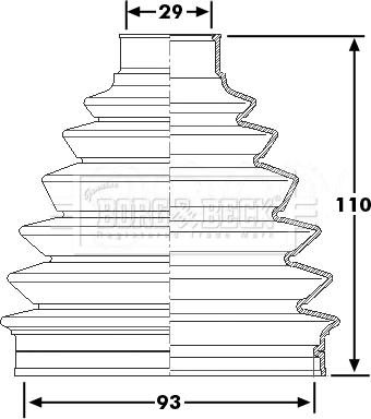 Borg & Beck BCB6227 - Burduf cauciuc, articulatie planetara aaoparts.ro