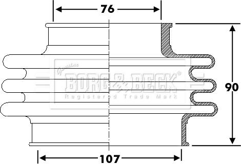 Borg & Beck BCB6276 - Burduf cauciuc, articulatie planetara aaoparts.ro