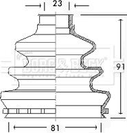 Borg & Beck BCB2529 - Burduf cauciuc, articulatie planetara aaoparts.ro