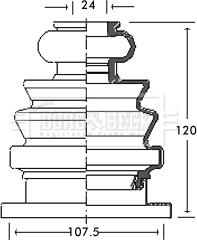 Borg & Beck BCB2682 - Burduf cauciuc, articulatie planetara aaoparts.ro