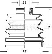 Borg & Beck BCB2054 - Burduf cauciuc, articulatie planetara aaoparts.ro