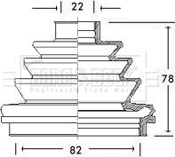 Borg & Beck BCB2190 - Burduf cauciuc, articulatie planetara aaoparts.ro
