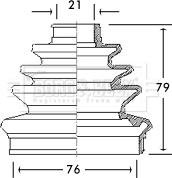 Borg & Beck BCB2143 - Burduf cauciuc, articulatie planetara aaoparts.ro