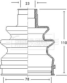 Borg & Beck BCB2111 - Burduf cauciuc, articulatie planetara aaoparts.ro