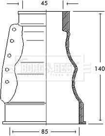 Borg & Beck BCB2122 - Burduf cauciuc, articulatie planetara aaoparts.ro