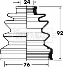 Borg & Beck BCB2815 - Burduf cauciuc, articulatie planetara aaoparts.ro