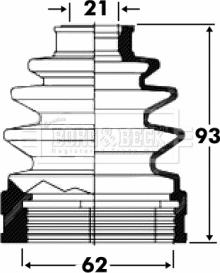 Borg & Beck BCB2823 - Burduf cauciuc, articulatie planetara aaoparts.ro