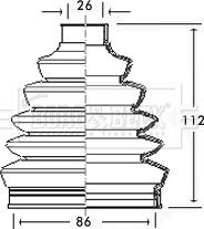 Borg & Beck BCB2350 - Burduf cauciuc, articulatie planetara aaoparts.ro